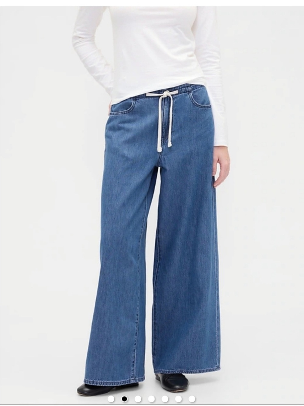 GAP Superlight Pull-On Baggy Denim Pants
